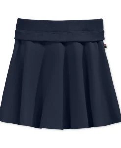 Big Girls Ribbed-Waist Ponte Skirt