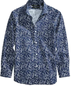 Marbled-Print Shirt, Big Boys