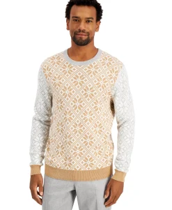 Men's Colorblocked Fair Isle Family Sweater