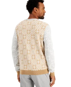 Men's Colorblocked Fair Isle Family Sweater