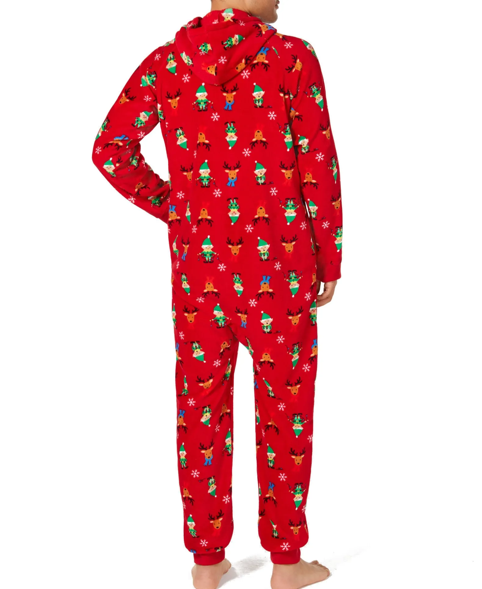 Men's Matching Elf Hooded One-Piece