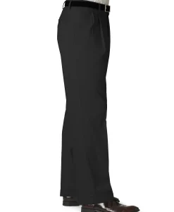 Men's Stretch Classic Fit Iron Free Khaki Pants Pleated