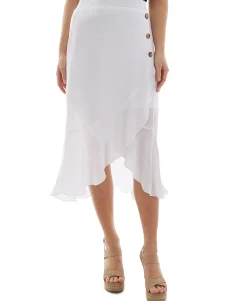 Teen Asymmetrical Ruffle-Hem Skirt (Young Women's Fit)