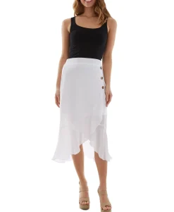Teen Asymmetrical Ruffle-Hem Skirt (Young Women's Fit)