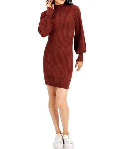 Teen Balloon-Sleeve Sweater Dress (Young Women's Fit)
