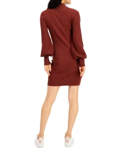 Teen Balloon-Sleeve Sweater Dress (Young Women's Fit)
