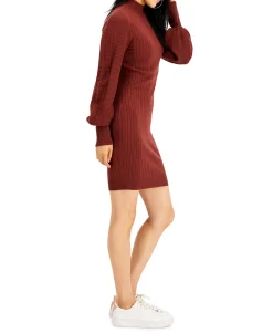 Teen Balloon-Sleeve Sweater Dress (Young Women's Fit)