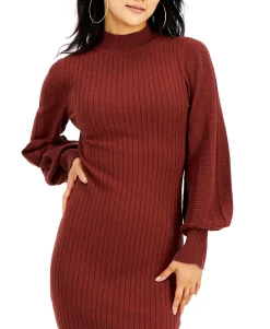 Teen Balloon-Sleeve Sweater Dress (Young Women's Fit)