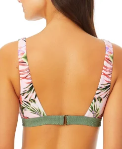 Teen Contrast-Band Bralette Bikini Top (Young Women's Fit)