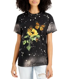 Teen Cotton Butterfly-Print T-Shirt (Young Women's Fit)