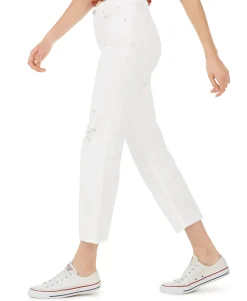 Teen Distressed Cropped Jeans (Young Women's Fit)