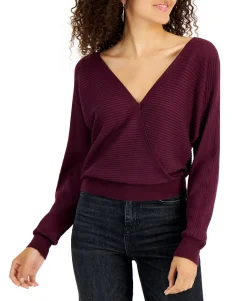 Teen Double V-Neck Sweater (Young Women's Fit)