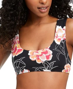 Teen Floral-Print Bralette Bikini Top (Young Women's Fit)