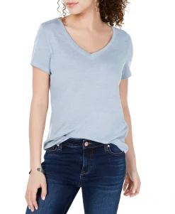 Teen Heathered V-Neck T-Shirt (Young Women's Fit)
