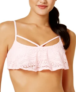 Teen Little Wild One Strappy Crochet Bikini Top (Young Women's Fit)