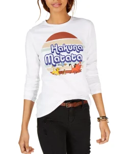 Teen Long-Sleeve Graphic Cotton T-Shirt (Young Women's Fit)