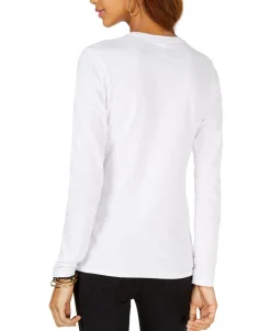 Teen Long-Sleeve Graphic Cotton T-Shirt (Young Women's Fit)