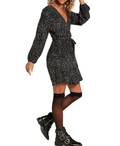 Teen Printed Belted Dress (Young Women's Fit)