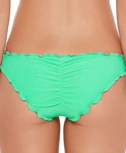 Teen Pucker Up Ruffled Hipster Bikini Bottoms (Young Women's Fit)