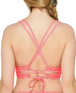 Teen Rib Illusion Cross-Back Bikini Top (Young Women's Fit)