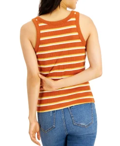 Teen Ribbed Striped Tank Top (Young Women's Fit)