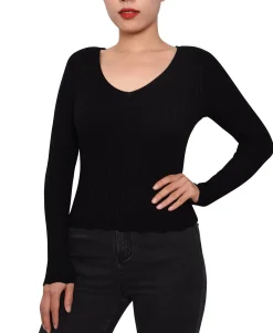Teen Rib-Knit Strappy-Back Sweater (Young Women's Fit)