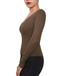Teen Rib-Knit Strappy-Back Sweater (Young Women's Fit)
