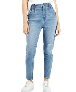 Teen Ripped Mom Jeans (Young Women's Fit)