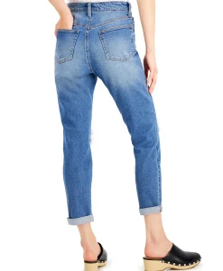 Teen Ripped Mom Jeans (Young Women's Fit)