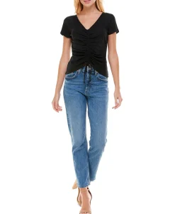 Teen Ruched-Front Top (Young Women's Fit)