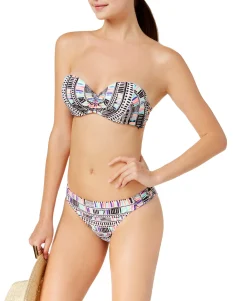 Teen Sea Glass Deco Printed Side-Tab Bikini Bottoms (Young Women's Fit)