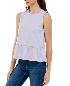 Teen Sleeveless Peplum Top (Young Women's Fit)