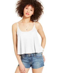 Teen Sleeveless Ribbed Swing Tank Top (Young Women's Fit)