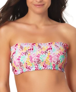 Teen Smocked Bandeau Bikini Top (Young Women's Fit)