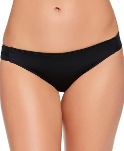 Teen Solid Side-Tab Hipster Bikini Bottoms (Young Women's Fit)