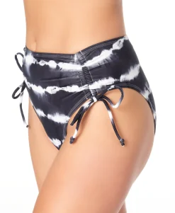 Teen Tie-Dyed High-Waist Bikini Bottoms (Young Women's Fit)