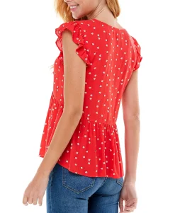 Teen Tie-Front Babydoll Top (Young Women's Fit)