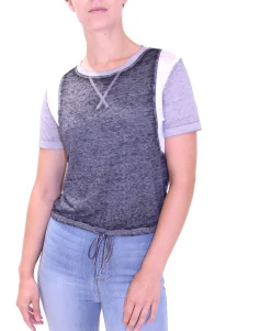 Teen Tie-Waist Burn-Out Top (Young Women's Fit)
