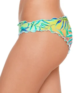Teen Tropical Punch Printed Ruffled Hipster Bikini Bottoms (Young Women's Fit)