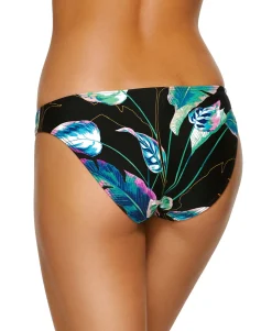 Teen Twisted Palms Ring-Detail Hipster Bikini Bottoms (Young Women's Fit)