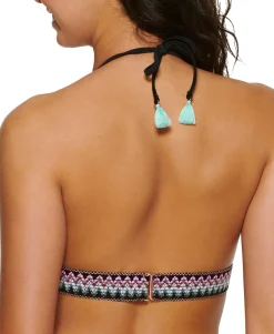 Teen Zig-Zag Zinc Triangle Bikini Top (Young Women's Fit)