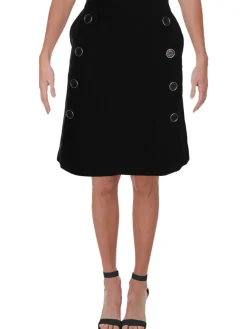 Women's A-line Button Detail Skirt