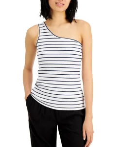 Women's Animal-Print One-Shoulder Top