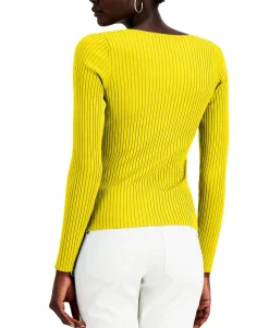 Women's Asymmetrical Rib Sweater