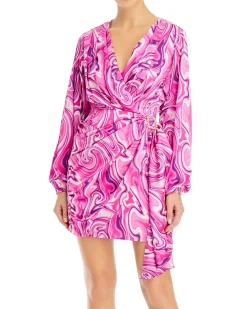 Women's Attina Faux-Wrap Mini Dress