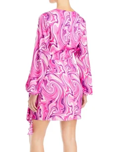 Women's Attina Faux-Wrap Mini Dress