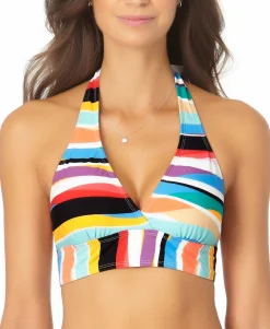Women's Banded Halter Bikini Top