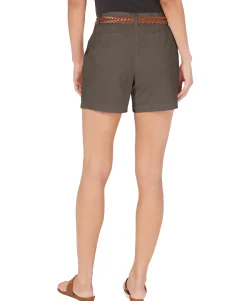 Women's Belted Utility-Pocket Shorts