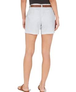 Women's Belted Utility-Pocket Shorts