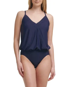 Women's Blouson One-Piece Swimsuit